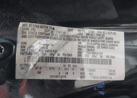 2014 Ford Focus St from USA, damaged, VIN 1FADP3L98EL329906